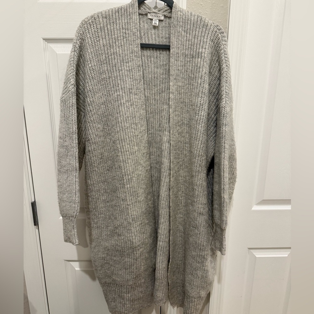 Topshop Light Gray Women's Cardigan